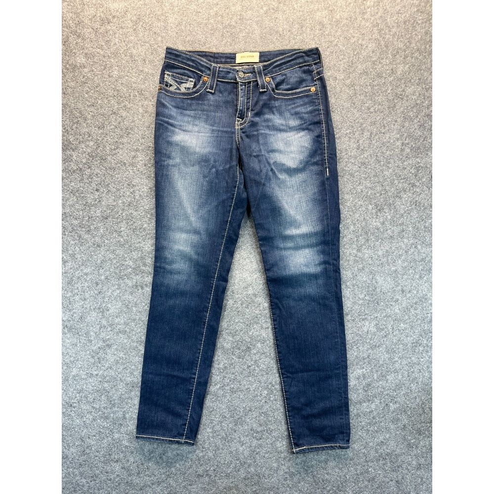 Big Star Jeans Women's 27‎ Dana Curvy Skinny Blue Stretch Denim Pants